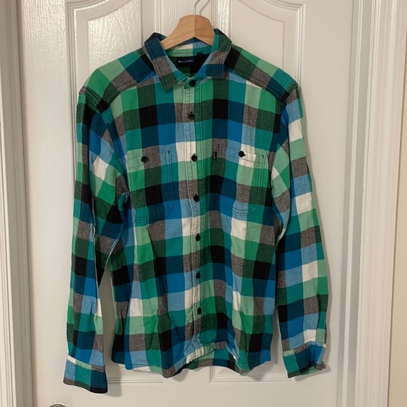 Kavu Other - Kavu mens medium green and blue long sleeve flannel
